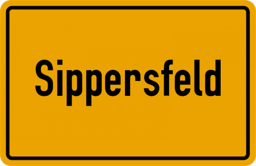 Ortsschild Sippersfeld