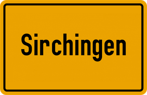 Ortsschild Sirchingen