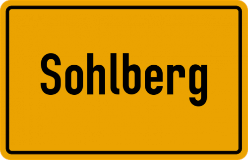 Ortsschild Sohlberg
