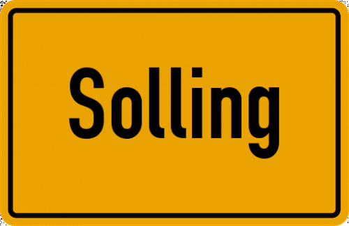 Ortsschild Solling