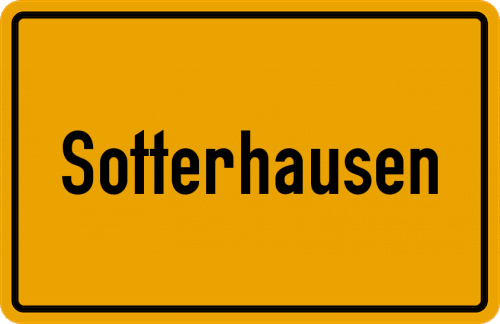 Ortsschild Sotterhausen