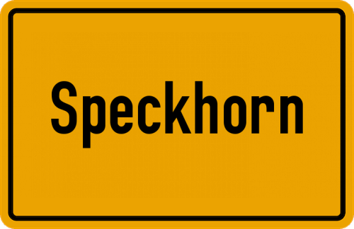 Ortsschild Speckhorn
