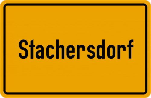 Ortsschild Stachersdorf