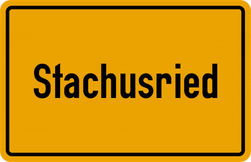 Ortsschild Stachusried