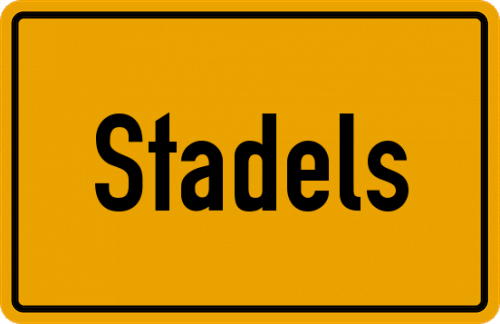 Ortsschild Stadels, Allgäu