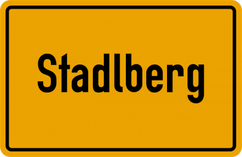 Ortsschild Stadlberg