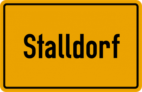 Ortsschild Stalldorf