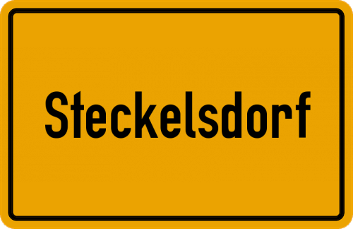 Ortsschild Steckelsdorf