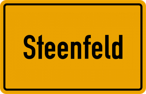 Ortsschild Steenfeld