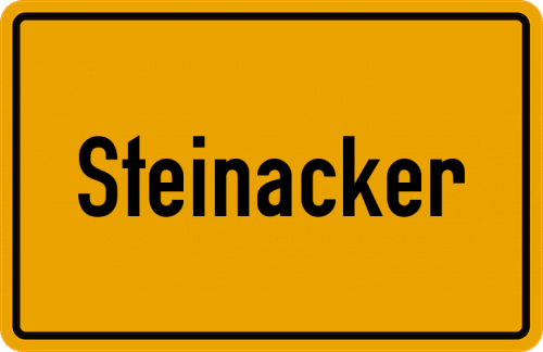 Ortsschild Steinacker