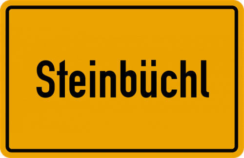 Ortsschild Steinbüchl