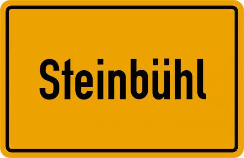 Ortsschild Steinbühl