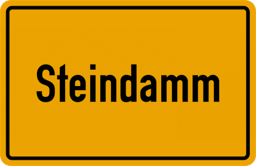 Ortsschild Steindamm