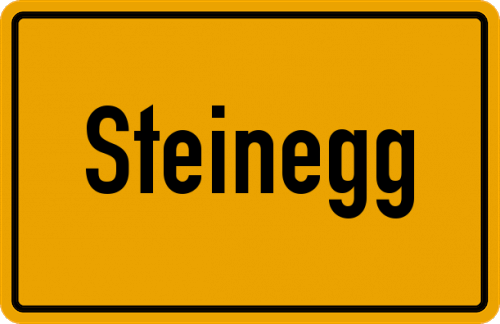 Ortsschild Steinegg