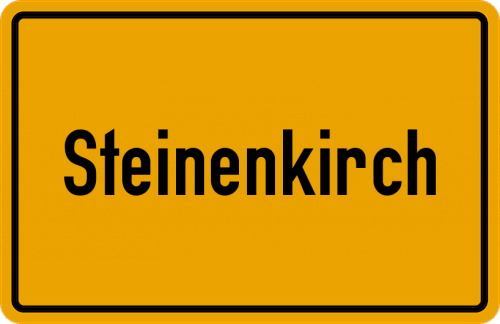 Ortsschild Steinenkirch