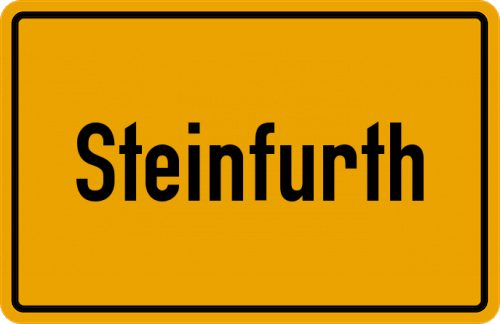 Ortsschild Steinfurth