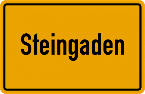 Ortsschild Steingaden, Allgäu