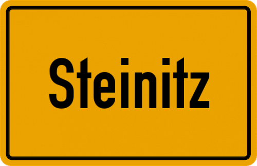 Ortsschild Steinitz, Altmark