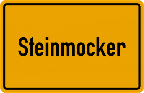 Ortsschild Steinmocker