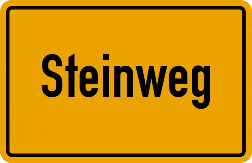 Ortsschild Steinweg
