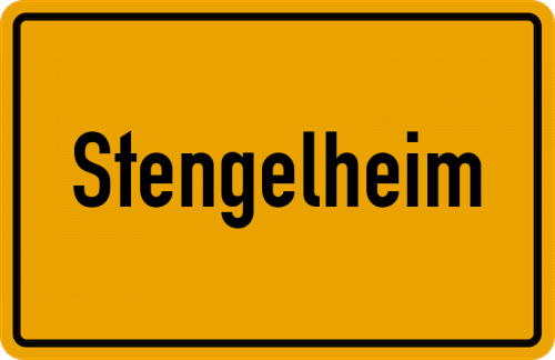 Ortsschild Stengelheim
