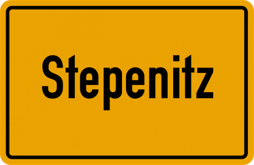 Ortsschild Stepenitz
