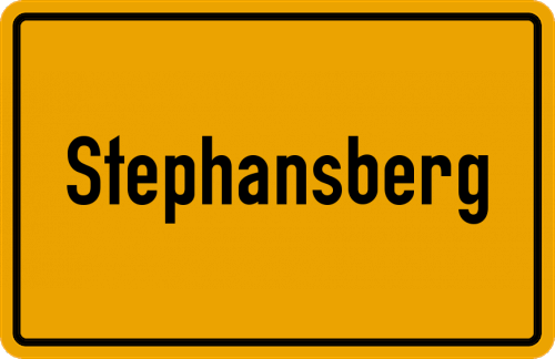 Ortsschild Stephansberg