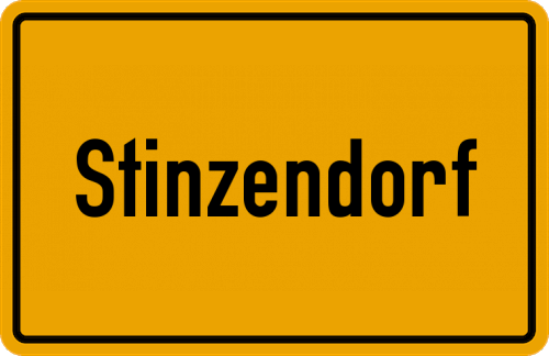 Ortsschild Stinzendorf