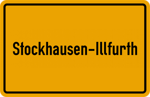 Ortsschild Stockhausen-Illfurth