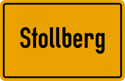 Ortsschild Stollberg, Niederbayern