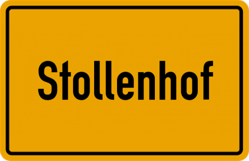 Ortsschild Stollenhof