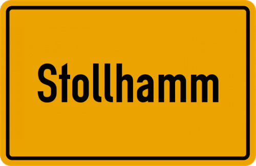 Ortsschild Stollhamm