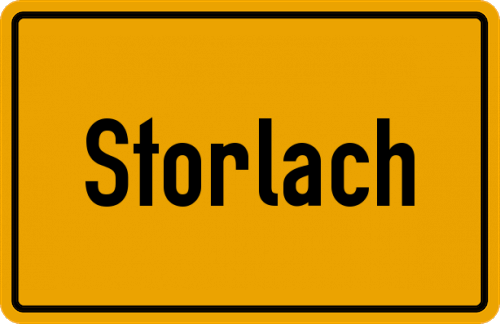 Ortsschild Storlach