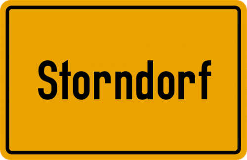 Ortsschild Storndorf