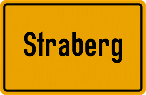 Ortsschild Straberg