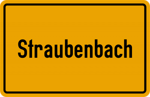 Ortsschild Straubenbach