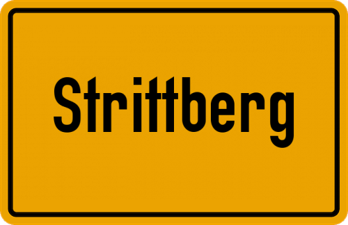 Ortsschild Strittberg