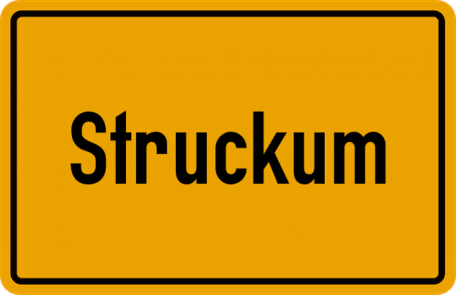 Ortsschild Struckum