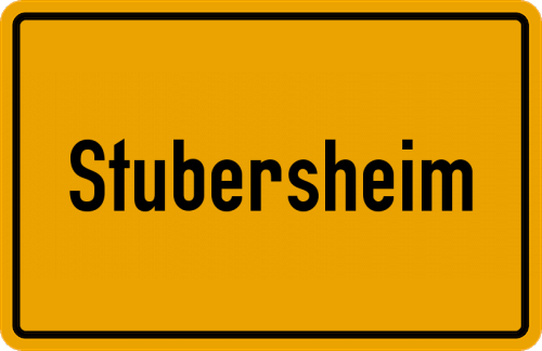 Ortsschild Stubersheim