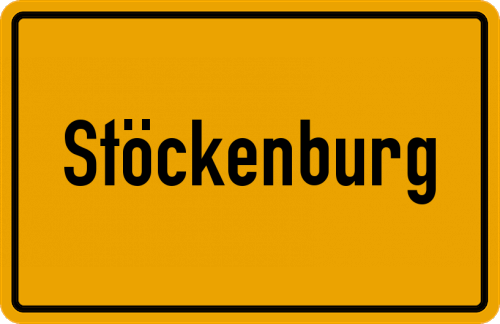 Ortsschild Stöckenburg