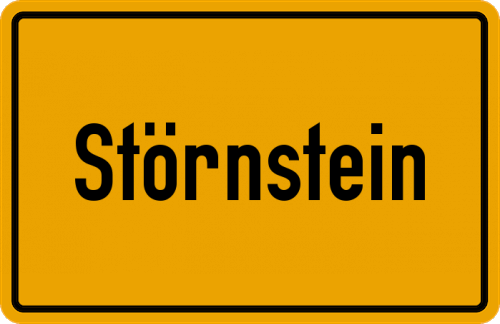 Ortsschild Störnstein