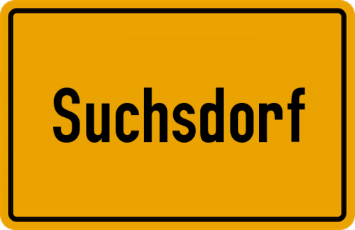 Ortsschild Suchsdorf