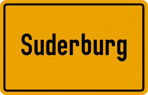 Ortsschild Suderburg