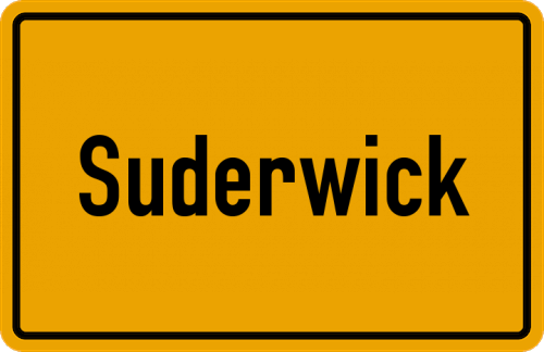 Ortsschild Suderwick