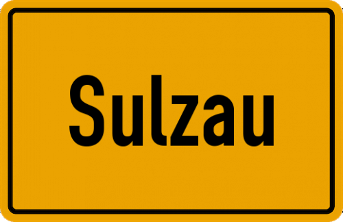 Ortsschild Sulzau