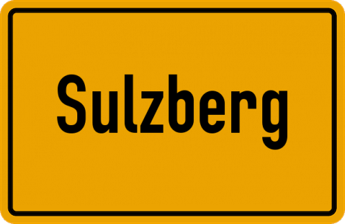 Ortsschild Sulzberg