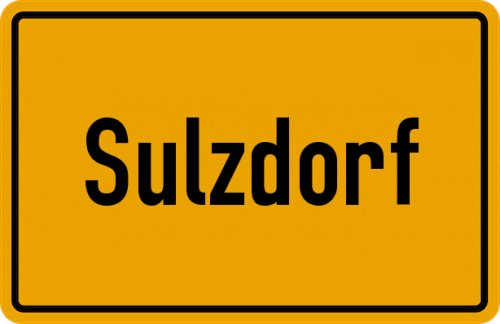 Ortsschild Sulzdorf