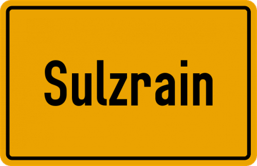 Ortsschild Sulzrain