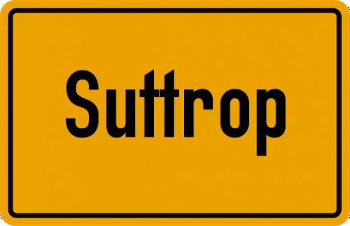 Ortsschild Suttrop