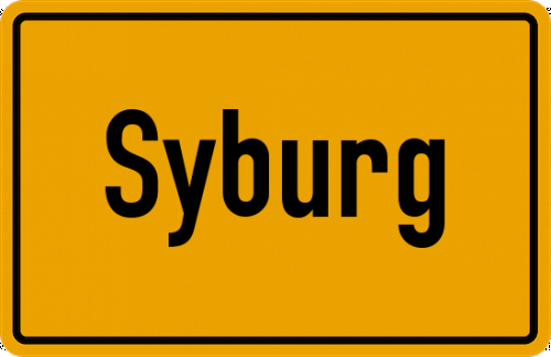 Ortsschild Syburg